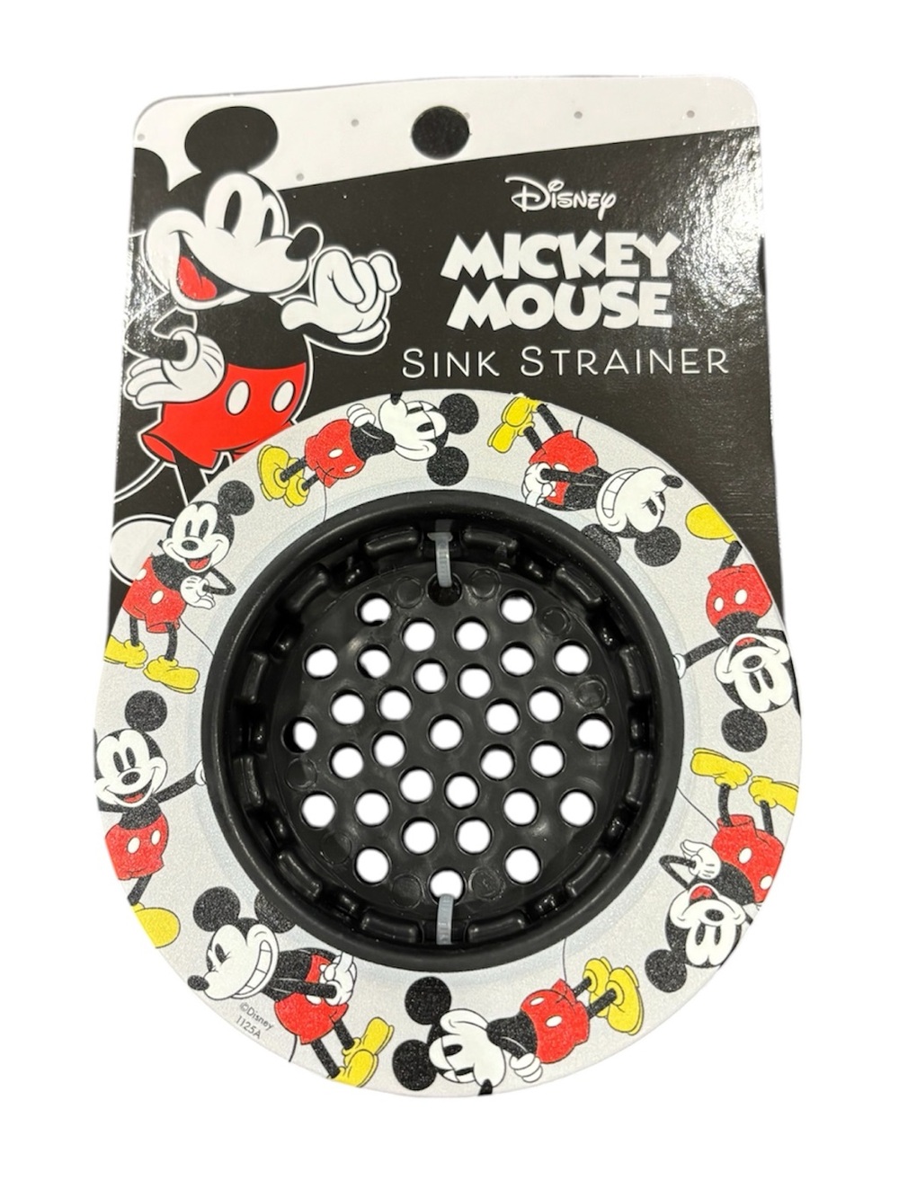 Disney Black and Red Mickey Mouse Sink Strainer NEW